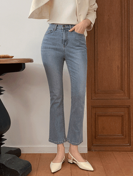 [1천장돌파][발목예뻐보이는♥컬러감편안함GOOD!][made] Better Jeans (No.195) 스탠다드 부츠컷 [2Types기본/롱(+5cm)] (애쉬블루) (봄/간절기/데일리/데일리룩/출근룩/데이트룩/연청/오피스룩)