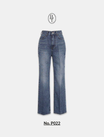 [S-L][made]  Premium Better Jeans (No.P022) 워싱 포인트 세미 와이드 (클래식블루) 신상/베스트/간절기/가을여성/데일리/와이드팬츠/세미와이드팬츠/데님/데일리팬츠/스트레이트팬츠/가을청바지
