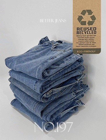 [사계절만능컬러♥/MD원픽!아이템][made] Better Jeans (No.197) 세미 와이드 [2Types기본/롱(+5cm)] (올데이블루) (봄/간절기/데일리/데일리룩/출근룩/데이트룩/하객룩/격식룩/오피스룩/벚꽃)